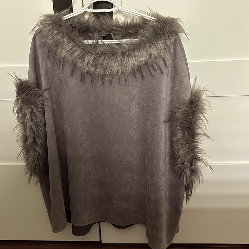 Faux fur shirt